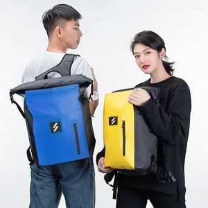 Bolsas para exteriores, mochila de PVC de gran capacidad de 25L, mochila enrollable para pesca, kayak, bolsa seca impermeable, mochila para ciclismo, Camping, senderismo