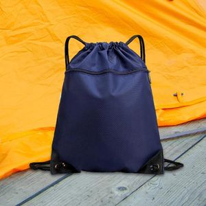 Sacs de plein air Sac à dos à cordon de grande capacité Sac de rangement de balle Durable Sports Gym Cordon de tirage pour enfants Adultes Beach Soccer Camping