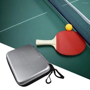 Sacs extérieurs Eva Table Tennis Racket Box Silver Ing Pong Sac Bat Bat Couvre-paddle Casses de poche zip