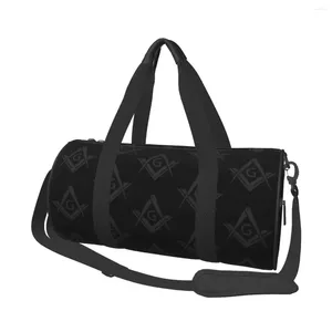 Sacs extérieurs Freemason Logo Gym Sac Compass Mason Symbole TRACLINGSPORTS MALON FEME LA FEMBALE SALLE SAPPORT DE FITNESSE DUSSANCE