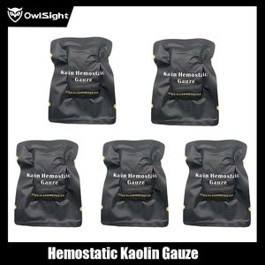 Sacs de plein air Hemostatic Kaolin Gauze Emergency Trauma Z Fold Soluble For Ifak Tactical Military First Aid Kit Wound Dressing 230505