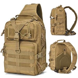 Sacs de plein air Sac à dos tactique Armée d'assaut militaire Molle EDC Sac à dos multifonctionnel Camping Chasse Sac à bandoulière étanche 220905