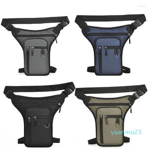 Sacs de plein air étanche goutte jambe ceinture Portable épaule Molle cuisse taille Fanny Pack pochette pour randonnée moto