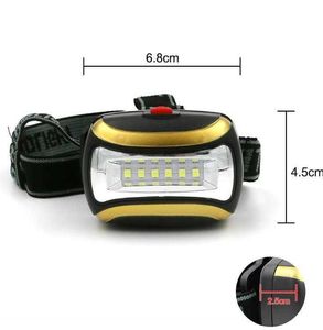 Vélo extérieur cyclisme COB phares phare portable 3 modes batterie puissance lampe frontale troch 6 led COB randonnée camping phares