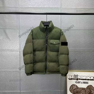 Insignia de diseñador al aire libre, abrigo con cremallera, estilo suelto, otoño/invierno, chaqueta cálida para el hogar para hombre, ropa de High Street Stones Island 9C83