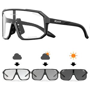 Outdoor Eyewear Cycling Glasses Pochromic Sunglasses Men Women Mountain Bike Road Bicycle Riding Sports Hiking Goggles 231206