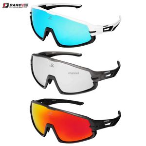 Outdoor Eyewear DAREVIE Cycling Glasses Polarized UVA400 Cycling Glasses Change Lenses TR90 Glasses Photochromic Men's Sunglasses Outdoor Sports YQ231208