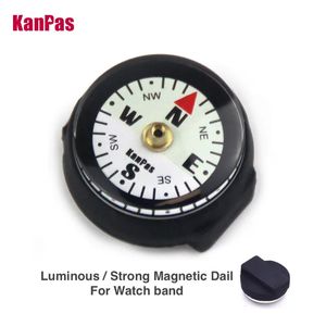 Gadgets d'extérieur KANPAS boussole de bracelet de haute qualitéboussole super lumineuseboussole de plongée de baseaccessoire de boussole extérieurepas de capsule à bulles 231006