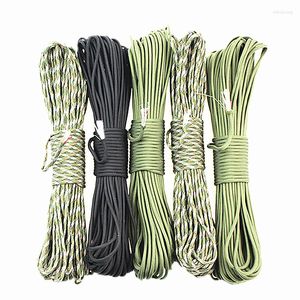 Gadgets al aire libre MULTIUSO 550 Paracord Wire fue encerado con línea de pesca de yesca de yute Supervivencia impermeable 50FT 100FT