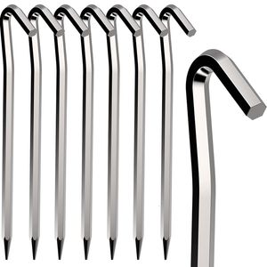 Gadgets extérieurs PEOS Tent 8 PCS 18 cm Métal Hooks Hooks Aluminium ALLIAGE RUST GRATUIT CAMPING GRIND 230617