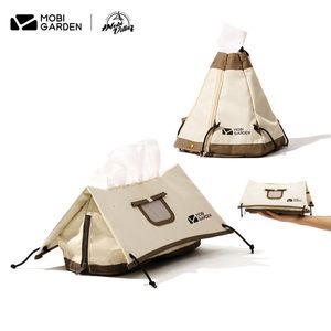 Gadgets de plein air Boîte à mouchoirs Exquis Camping Fournitures Tente Forme Coton Ménage Thé Table Pompage Papier Rouleau Carton 230726