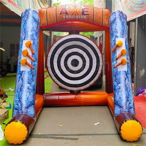 Jeux de plein air Compétition interactive en PVC Jeux de lancer de hache gonflables Carnaval Sports Cible athlétique Tirer Lancer Lancer Fléchettes Cage collante