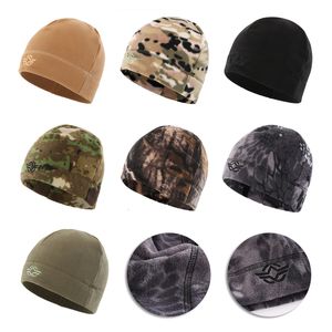 Outdoor Hats 1pc Warm Fleece Unisex Autumn Winter Classic Windproof Hiking Fishing Hunting Cycling Military Tactical Caps 221201