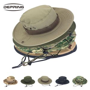 Chapeaux d'extérieur, chapeau de Camouflage de Combat, militaire Boonie Bush Jungle soleil randonnée pêche chasse casquettes pour hommes bonnets