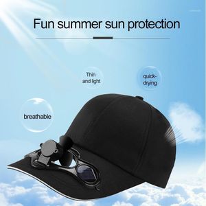 Chapeaux d'extérieur, ventilateur d'été, chapeau de soleil frais, solaire, Rechargeable, respirant, protection solaire, outil de Camping Durable de haute qualité