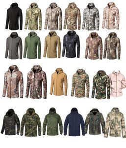 Sudadera con capucha para exteriores, chaqueta Softshell, ropa de caza en el bosque, abrigo de camuflaje táctico, ropa de combate, camuflaje NO052012535447