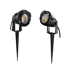 LED EXTADOOR LED GARDE COB IP65 SPIKE LAWN LAMPE 7W 9W Paysage imperméable Paysage Spotlight