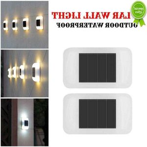 Outdoor LED Solar Wall Lamp Waterproof Solar Powered Light UP And Down Illuminate Home Garden Yard Decoration Porch Lighting