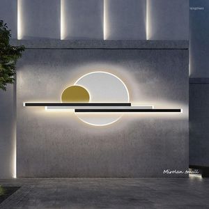 Éclairage extérieur IP65 LED étanche applique murale moderne jardin porche applique lumières couleur or 110V 220V Luminaire