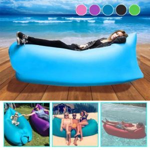 Almohadillas para exteriores Sofá inflable Cojín Camping Air Carpa Cama Saco de dormir Lazy Beach Colchón de aire Tumbona plegable Silla Jardín Muebles de exterior 230204