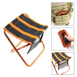 Coussins extérieurs légers petite chaise pliante Backpacker Oxford tissu Portable pique-nique Camping tabouret pêche