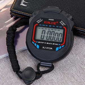 Outdoor Sport Stopwatch Professional Handheld Digital LCD Display Sports Running Timer Chronograph Counter Timers With Strap BH5261 TYJ