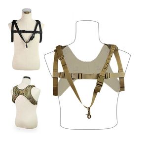 Sports de plein air One Point Sling Vest Tactical Chest Rig Strap Airsoft Gear Camouflage Combat Assault Multi-fonctionnel Rifle Gun Rope NO06-021