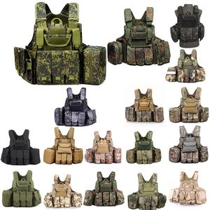 Gilet tattico Molle Sport all'aria aperta Camouflage Body Armor Gilet d'assalto da combattimento NO06-006