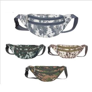 Sports de plein air Taille Sac Femmes Fanny Pack Garçons Filles Toile Bum Sacs Voyage Enfants Camo Ceinture Hanche Poche Cyclisme Courir Mobile Téléphone Poches argent Bourse ceinture