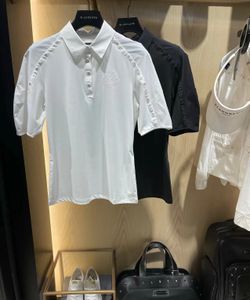 Camisetas al aire libre Use una camisa de manga corta de golf de verano para mujeres, las damas usan un diseño de moda de secado rápido, ropa superior elegante, deporte 230523
