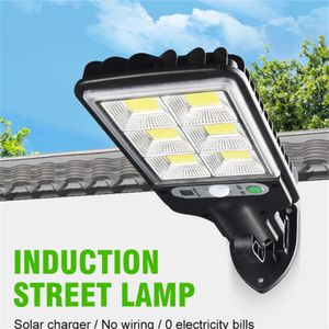 Outdoor Wall Lamp Sensor Street Solar Light PIR Motion Waterproof Security Lights LED Solar Lamps with 3 Modes for Garden Patio Garage Front Door Yard