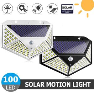 Outdoor Wall Lamps Solar Lamp Led Light Powered Sunlight Waterproof PIR Motion Sensor Street For Garden Decoration