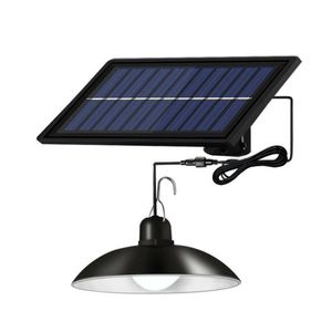 Outdoor Wall Lamps Solar Pendant Lamp Outdoor/Indoor Long Cable Powered Hanging Shed Lights With Remote Control For Sheds Yards Garden
