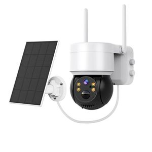 Caméra solaire extérieure WIFI 4MP sécurité avec panneau solaire Surveillance sans fil caméras IP PTZ batterie CCTV PIR détection humaine ICsee Q6