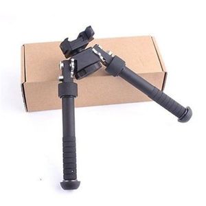 Aire libre 6.5 - 9 pulgadas Ajustable Táctico 20 mm Riel Rifle Bipod Montaje de desmontaje rápido Accesorios de caza