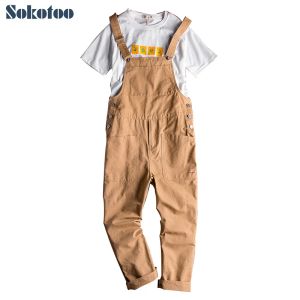 Monos holgados con bolsillos grandes para hombre, peto tipo cargo, monos informales, monos con tirantes, pantalones caqui verde militar