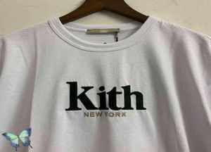 Letra de bordado de alta calidad de gran tamaño Kith Bordado de alta calidad New York Limited Kith T Shirt Men Women Tee G12308198083