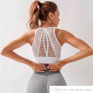 Propre marque femmes sans couture haut court rembourré Push Up soutiens-gorge de sport soutien à fort impact chemises de Fitness débardeur de gymnastique soutien-gorge de Yoga entraînement athlétique