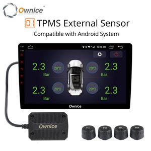 Ownice USB voiture Android TPMS moniteur de pression des pneus Android navigation surveillance de la pression système d'alarme transmission sans fil TPMS228P