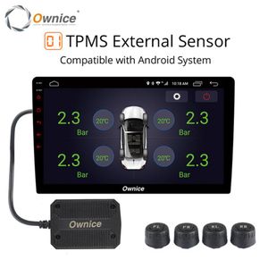 Ownice USB voiture Android TPMS moniteur de pression des pneus Android navigation surveillance de la pression système d'alarme transmission sans fil TPMS2848