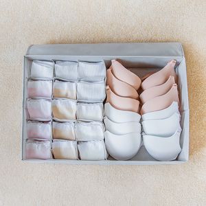 Oxford tissu sous-vêtements organisateur conteneur soutiens-gorge slips chaussettes sous-vêtements boîte de rangement avec couverture placard armoire organisateur