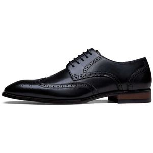 Oxford épais Josen Business Leather Derby Wing Tip Shoe formel 24