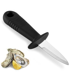 Oyster Knife Professional Oyster Mano abierta Artefacto Acero inoxidable Manual Ventilador Shell Marisco Barbacoa Herramienta 0 75yj K1