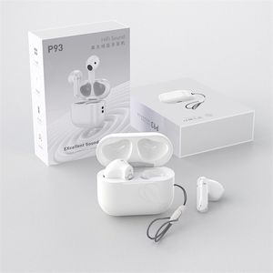 P93 V5.3 ANC TWS casque sans fil suppression du bruit avec micro écouteurs Bluetooth écouteurs sport pour Apple iPhone Xiaomi Huawei avec emballage de vente au détail