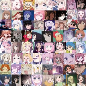 Lot de 50 autocollants d'avatar de fille Anime en gros, sans doublon, étanches pour bagages, skateboard, ordinateur portable, bouteille d'eau, autocollants de voiture, cadeaux pour enfants