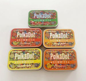 Cajas de embalaje Caja de hojalata de té de comida latas de regalo de metal almacenamiento de casos de boda Polkadot limoncello spritz mango naranja julio agrio al por mayor