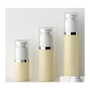 Bouteilles d'emballage 30Ml 50Ml 80Ml en plastique pour animaux de compagnie haut de gamme vide pompe à vide bouteille Airless distributeur pot conteneur pour Lotion maquillage Cosmet Otiko