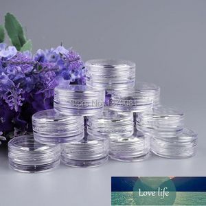 Bouteilles d'emballage Arrivée 3g Pot de fard à paupières vide Clear Cream jaraccessories nail art Tins Mini sample Free