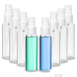 Botellas de embalaje Aerosol de niebla fina 60Ml 2Oz Contenedores de rociador de viaje recargables vacíos Botella de plástico para maquillaje cosmético y limpieza Dr Otdt8