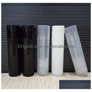 Packing Bottles Wholesale 5G Pp Lipstick Tube Plastic Transparent Refillable Empty Lip Balm Brush Gloss Packaging Bottle Drop Delive Dhwmm